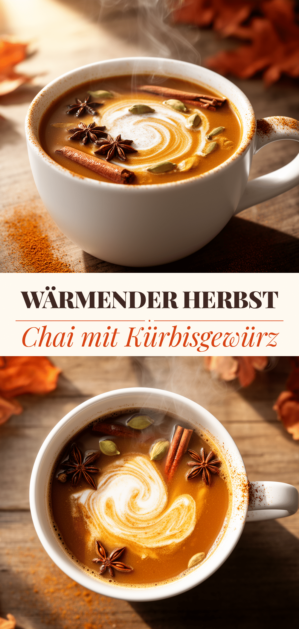 Herbstlicher Chai-Tee mit Kürbisgewürz: 5 Min. Cozy Drink 5 herbstlicher Chai-Tee mit Kürbisgewürz recipe