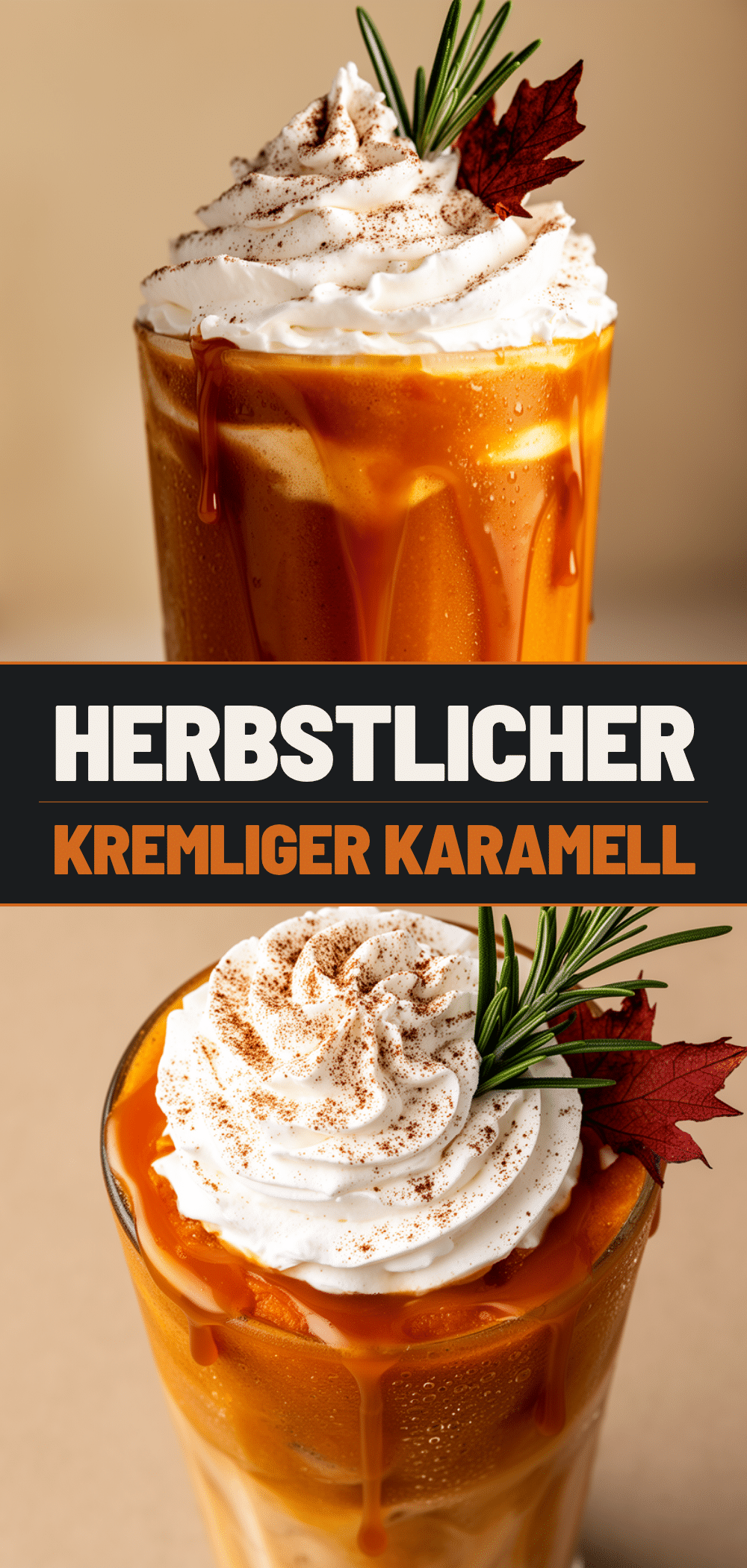 Herbstlicher Karamell-Kürbis Frappé: 10 Min. Einfaches Herbstgetränk 5 Herbstlicher Karamell-Kürbis Frappé recipe