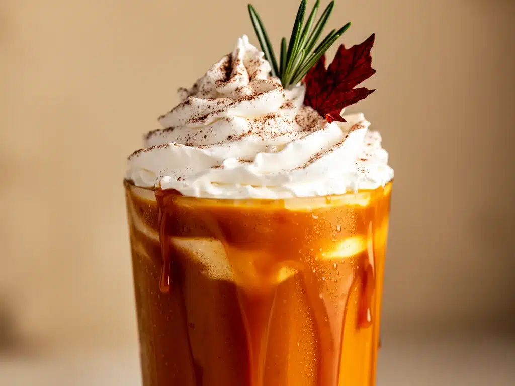 Herbstlicher Karamell-Kürbis Frappé - featured image