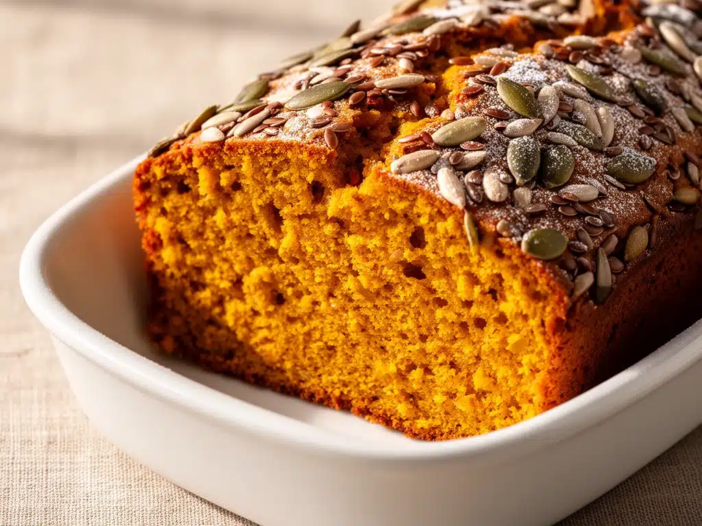 herbstliches Kürbisbrot mit Kernen - featured image