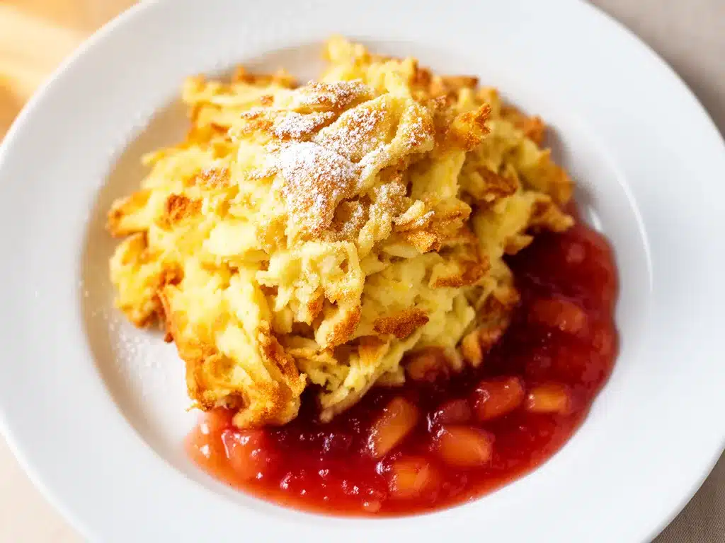 Kaiserschmarrn mit Apfelmus: Bestes Österreichisches Dessert 4 Kaiserschmarrn mit Apfelmus preparation steps