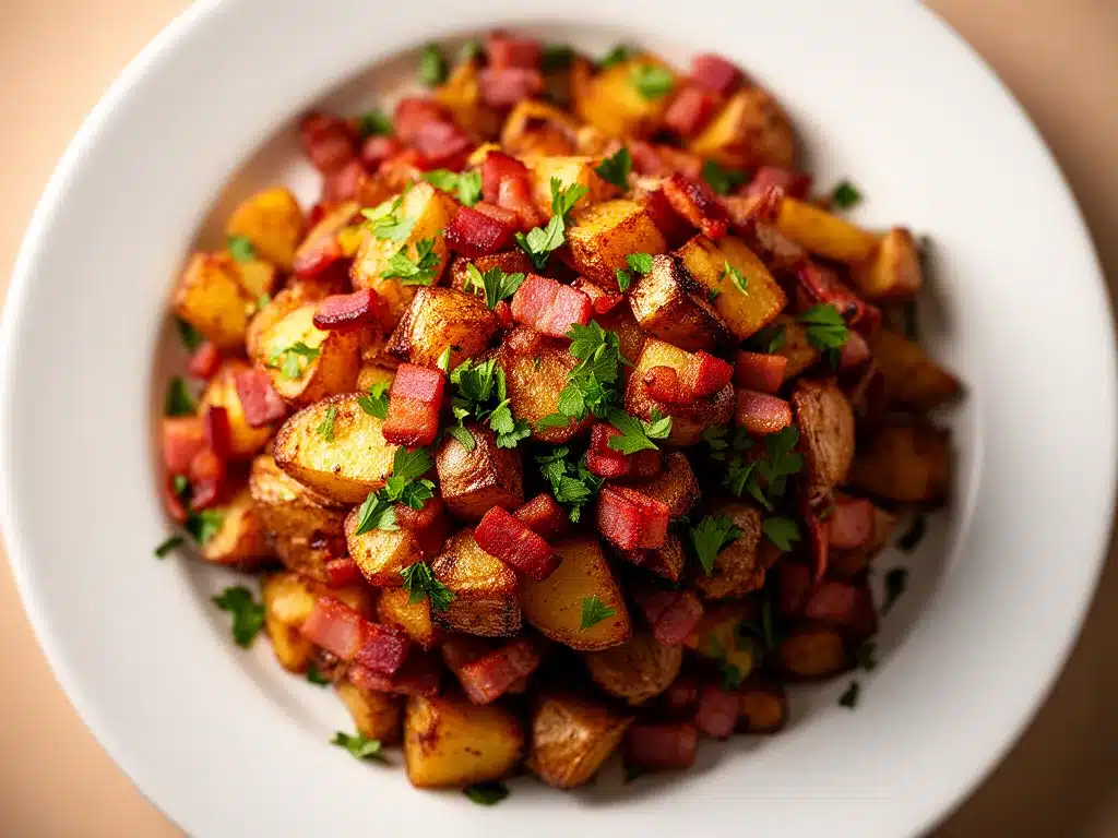 Knusprige Bratkartoffeln mit Speck: Die beste 20-Minuten-Rezept 4 Knusprige Bratkartoffeln mit Speck preparation steps