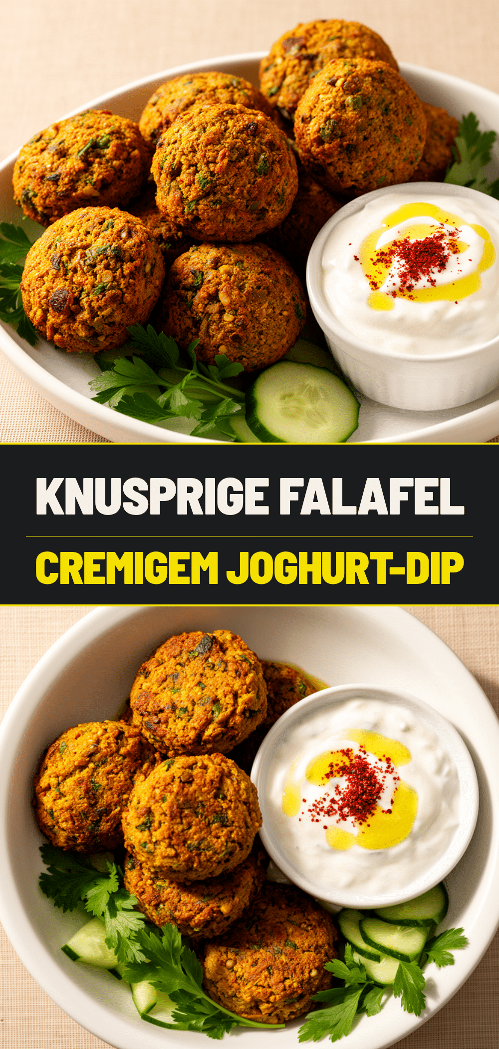 Knusprige Falafel: Super einfach in 30 Min. mit Joghurt 5 knusprige Falafel recipe