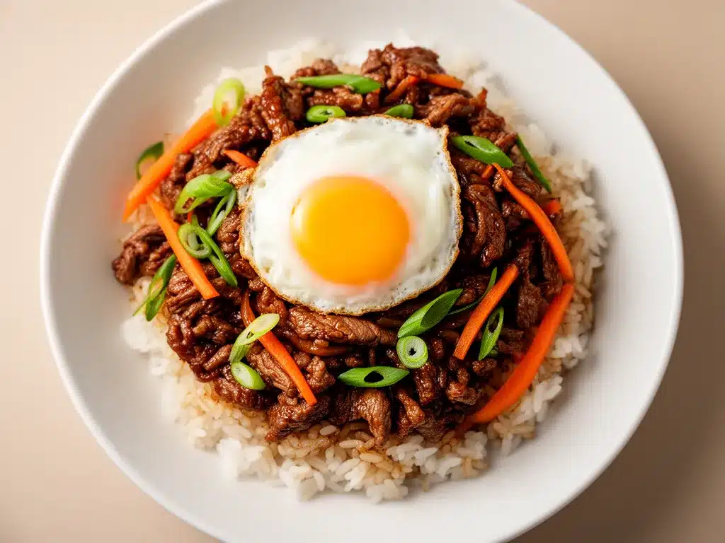 Koreanische Bulgogi Bowl: Saftiges Rindfleisch in 20 Min 4 koreanische Bulgogi Bowl preparation steps
