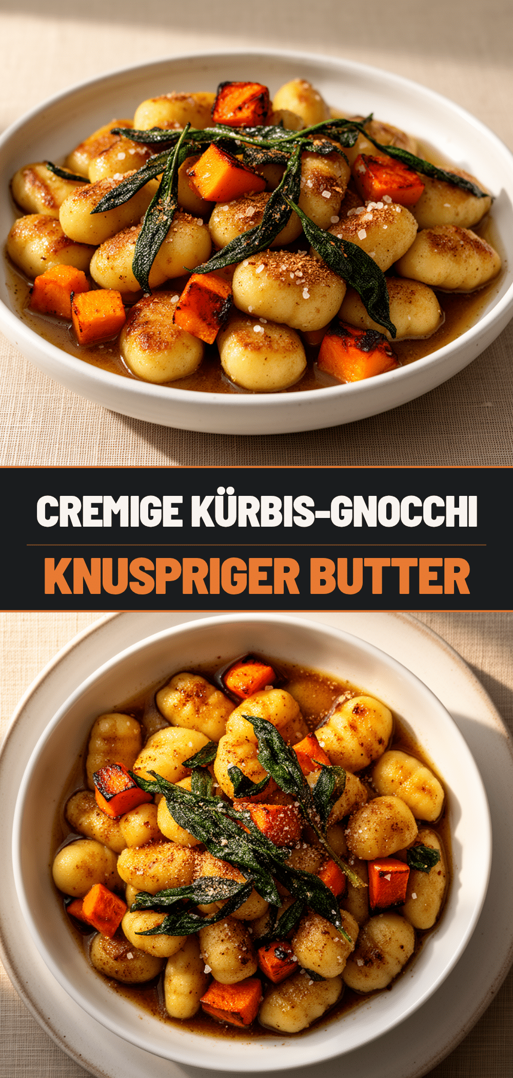 Kürbis-Gnocchi mit brauner Butter: 30 Min. Rezept 5 Kürbis-Gnocchi mit brauner Butter recipe