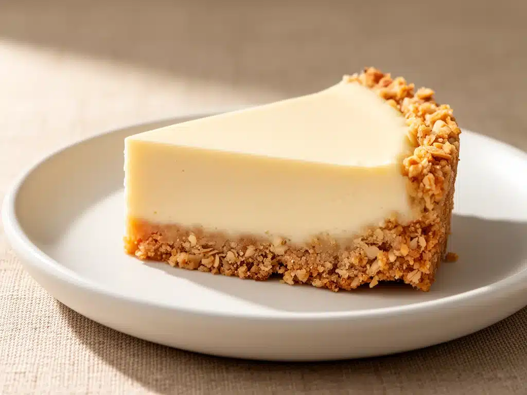laktosefreier Käsekuchen mit Mandelboden - featured image