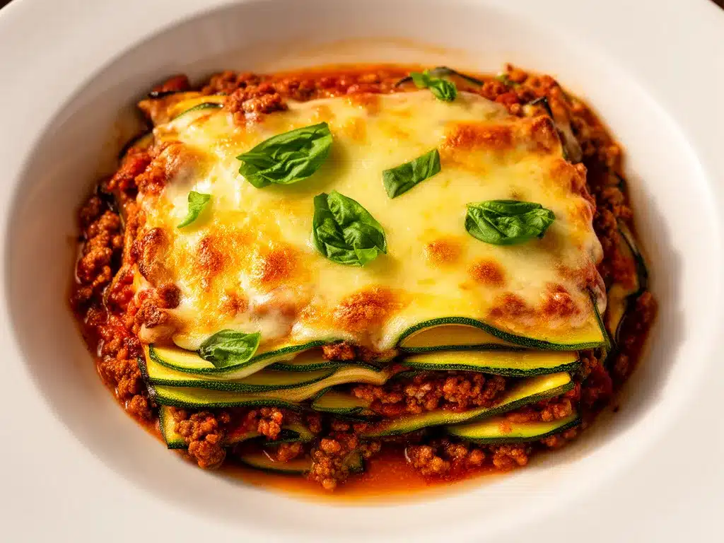 Low-Carb Zucchini-Lasagne: Cremig & Einfach in 30 Min 4 Low-Carb Zucchini-Lasagne preparation steps