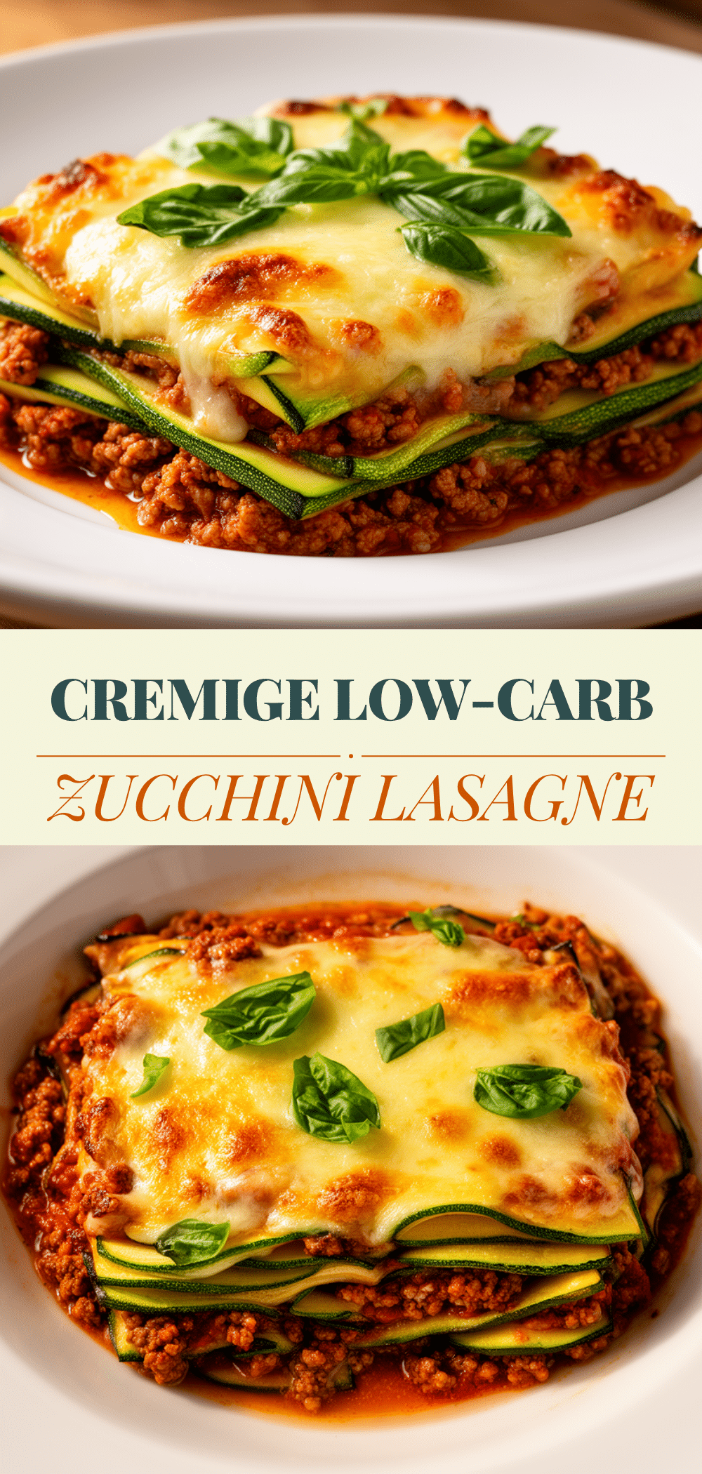 Low-Carb Zucchini-Lasagne: Cremig & Einfach in 30 Min 5 Low-Carb Zucchini-Lasagne recipe