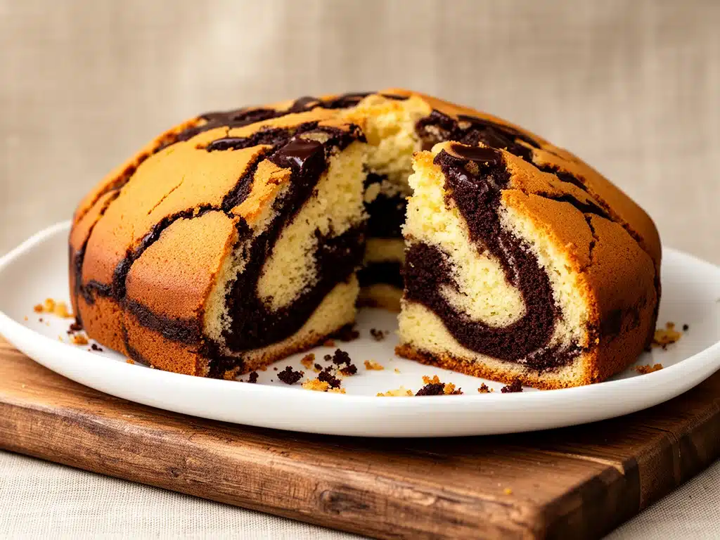 Marmorkuchen ohne Mixer - featured image