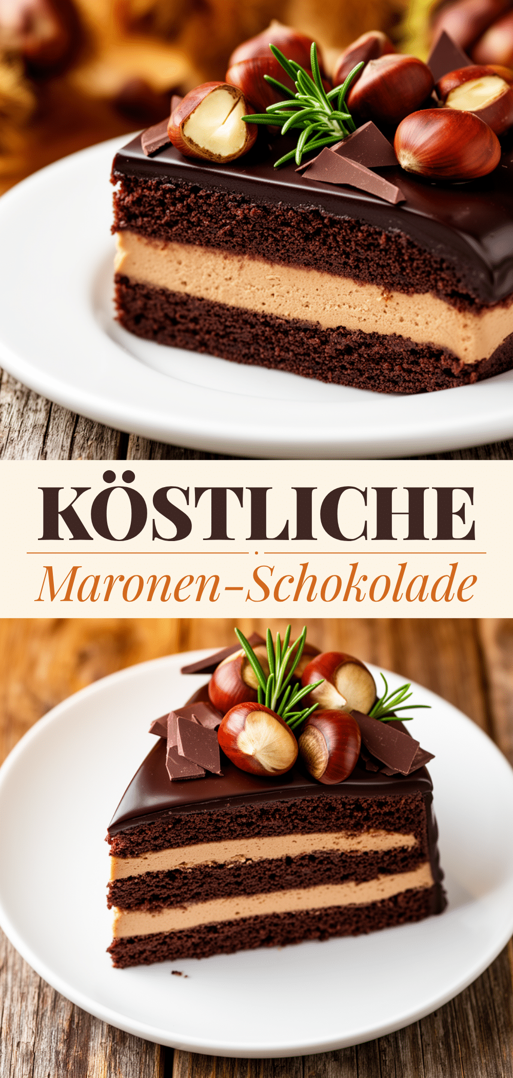 Maronen-Schokoladen-Torte: 5-Schritte Herbstrezept 5 Maronen-Schokoladen-Torte recipe