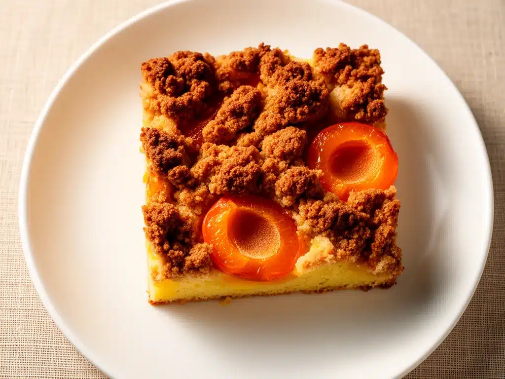 Rheinischer Streuselkuchen mit Aprikosen: Das beste Rezept 4 Rheinischer Streuselkuchen mit Aprikosen preparation steps