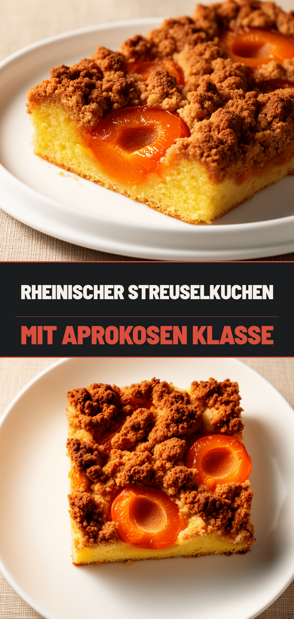 Rheinischer Streuselkuchen mit Aprikosen: Das beste Rezept 5 Rheinischer Streuselkuchen mit Aprikosen recipe