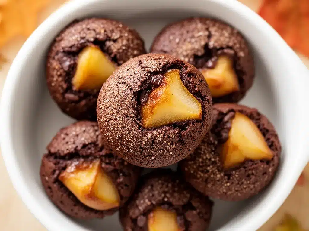 Saftige Birnen Schoko Muffins: 5 Easy Herbstrezepte 4 Saftige Birnen Schoko Muffins preparation steps