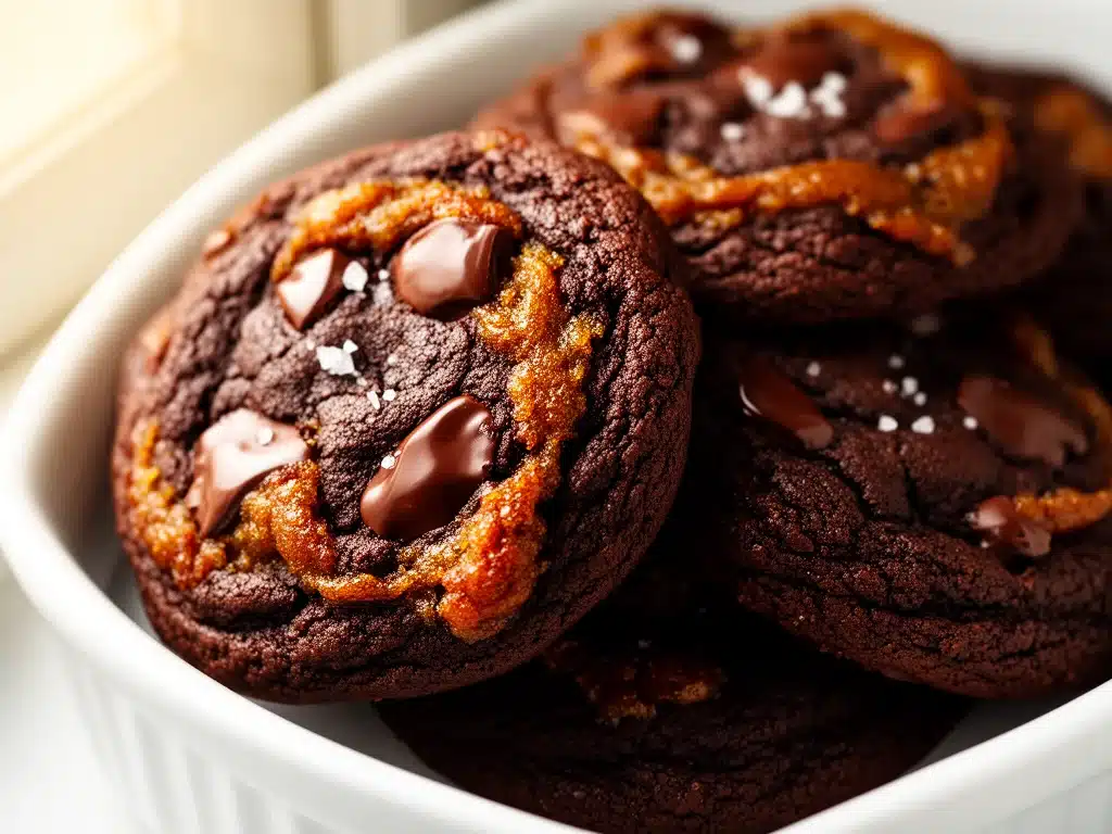 Saftige Schoko-Cookies mit brauner Butter - featured image