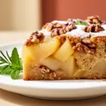 Saftiger Birnen-Walnuss Kuchen - featured image