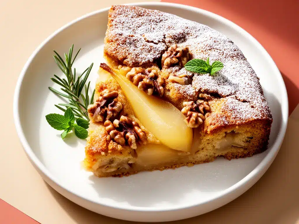 Saftiger Birnen-Walnuss Kuchen: 5 Simple Herbstrezepte 4 Saftiger Birnen-Walnuss Kuchen preparation steps