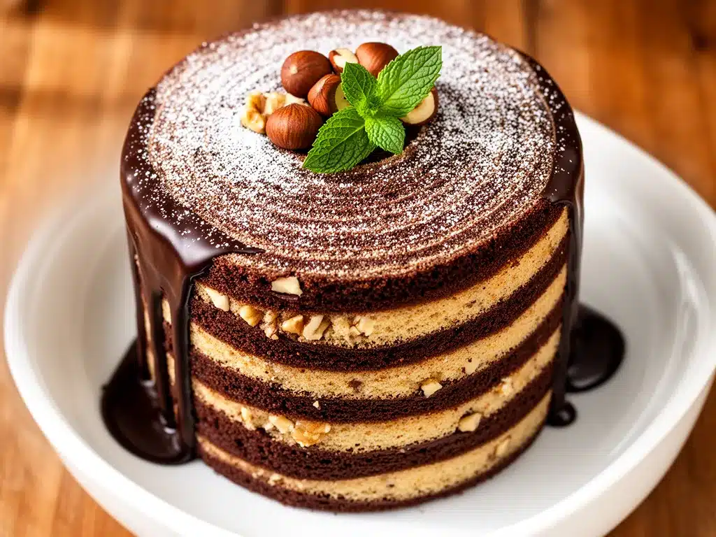 Saftiger Schokoladen-Nuss Baumkuchen in 30 Min: Das beste Rezept 4 Saftiger Schokoladen-Nuss Baumkuchen in 30 Min preparation steps