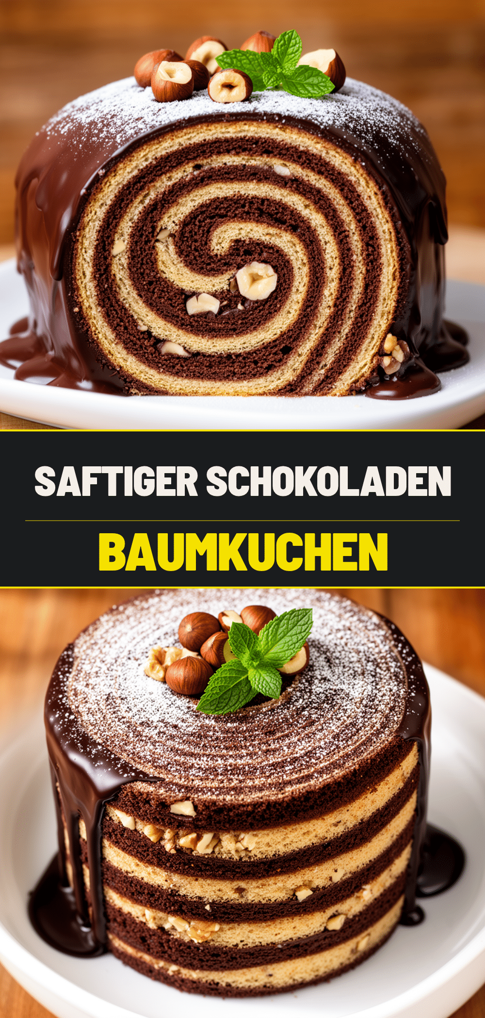 Saftiger Schokoladen-Nuss Baumkuchen in 30 Min: Das beste Rezept 5 Saftiger Schokoladen-Nuss Baumkuchen in 30 Min recipe