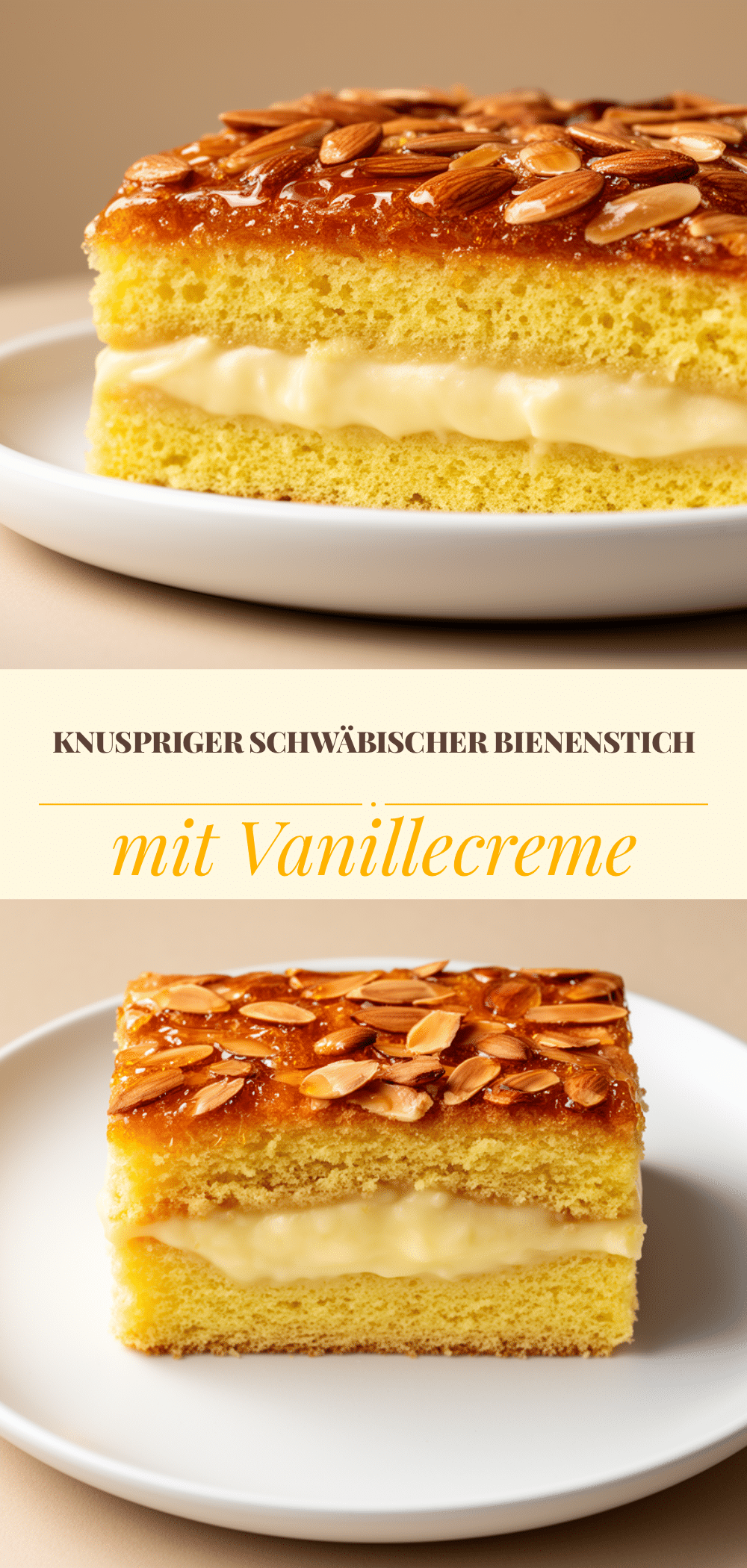 Schwäbischer Bienenstich: Perfekter Honigkuchen in 30 Min 5 Schwäbischer Bienenstich recipe