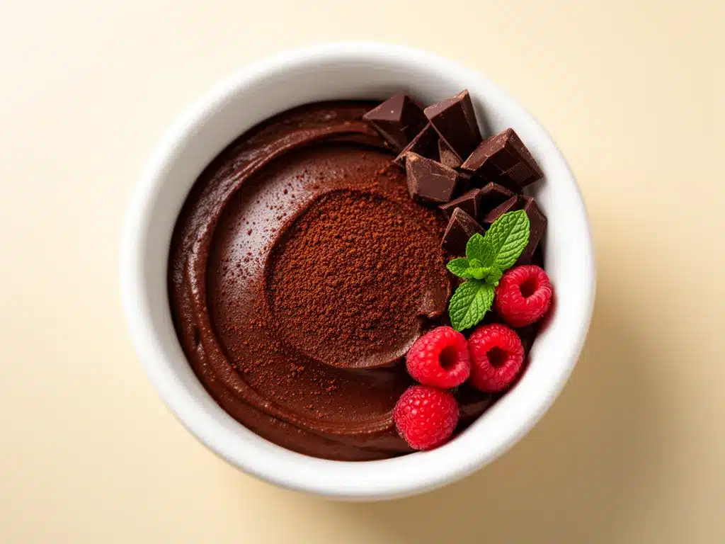 Vegane Schokoladen-Avocado-Mousse: 5-Minuten-Rezept 4 vegane Schokoladen-Avocado-Mousse preparation steps