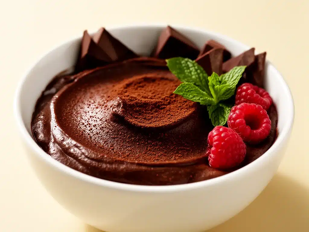 vegane Schokoladen-Avocado-Mousse - featured image
