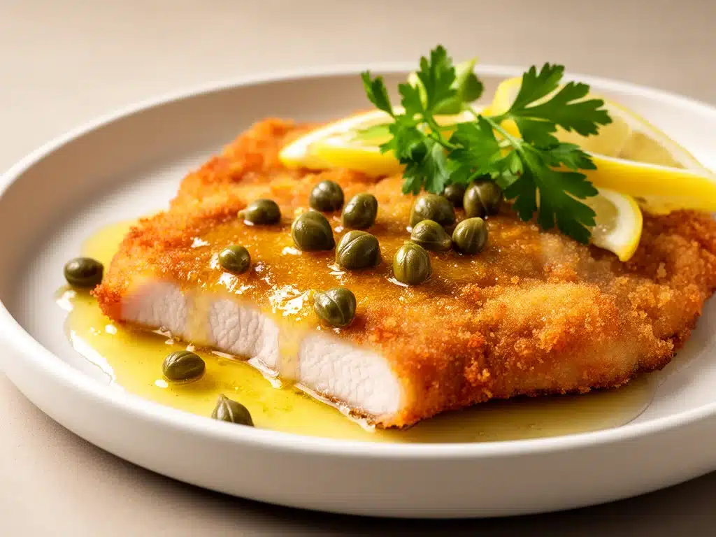 Zitriges Butterschnitzel mit Kapern - featured image