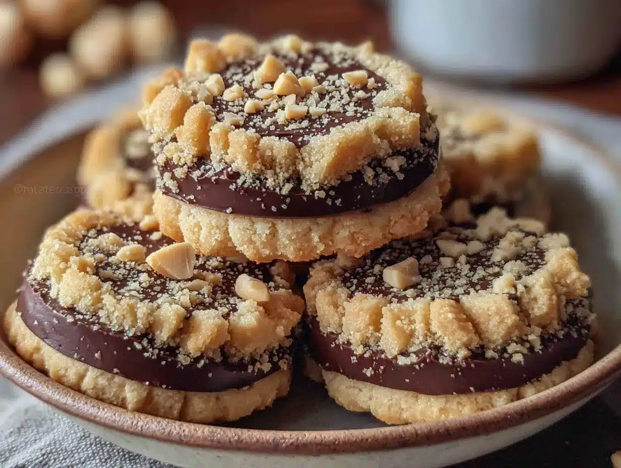 Einfache Weihnachten Haselnussplätzchen mit Schokoboden: Perfekt & Foolproof 4 Einfache Weihnachten Haselnussplätzchen mit Schokoboden preparation steps