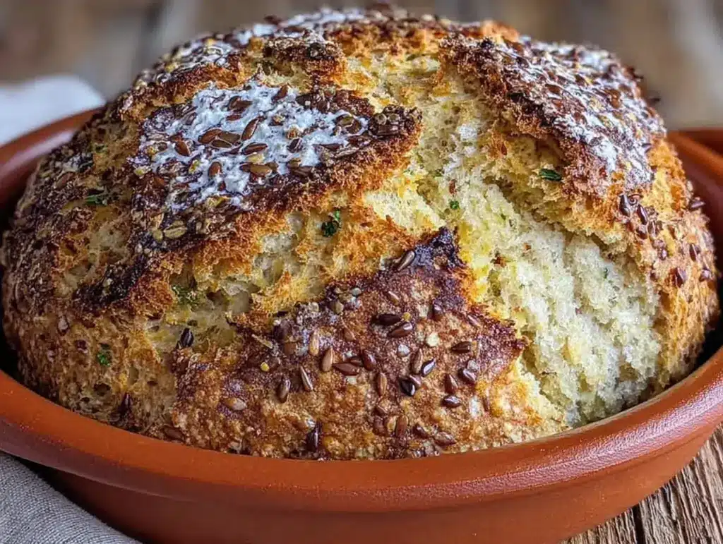 Glutenfreies Brot mit Hafer & Leinsamen - featured image