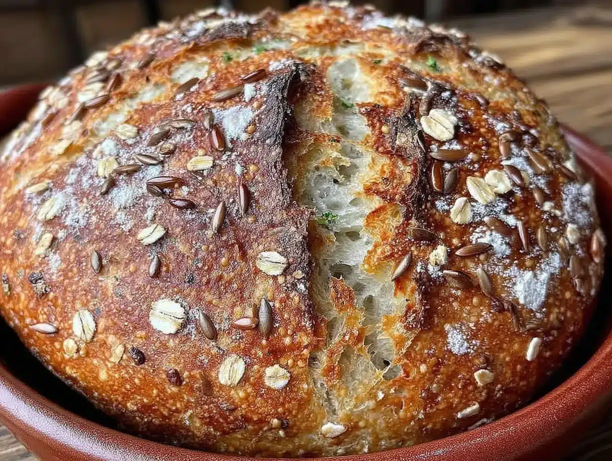 Glutenfreies Brot mit Hafer & Leinsamen: Frisch & Gesund 4 Glutenfreies Brot mit Hafer & Leinsamen preparation steps