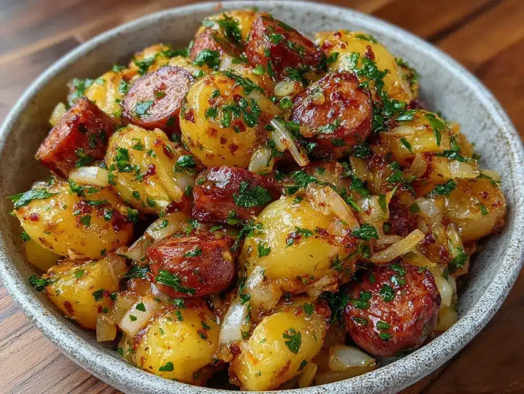 Heiligabend Kartoffelsalat mit Würstchen - featured image
