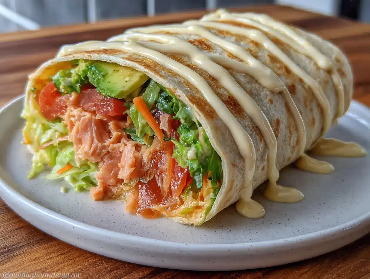 High-Protein Thunfisch-Wraps: Perfekt für 1-2 Personen 4 High-Protein Thunfisch-Wraps preparation steps