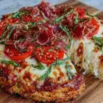 Low-Carb Pizza mit Quark-Öl-Teig - featured image