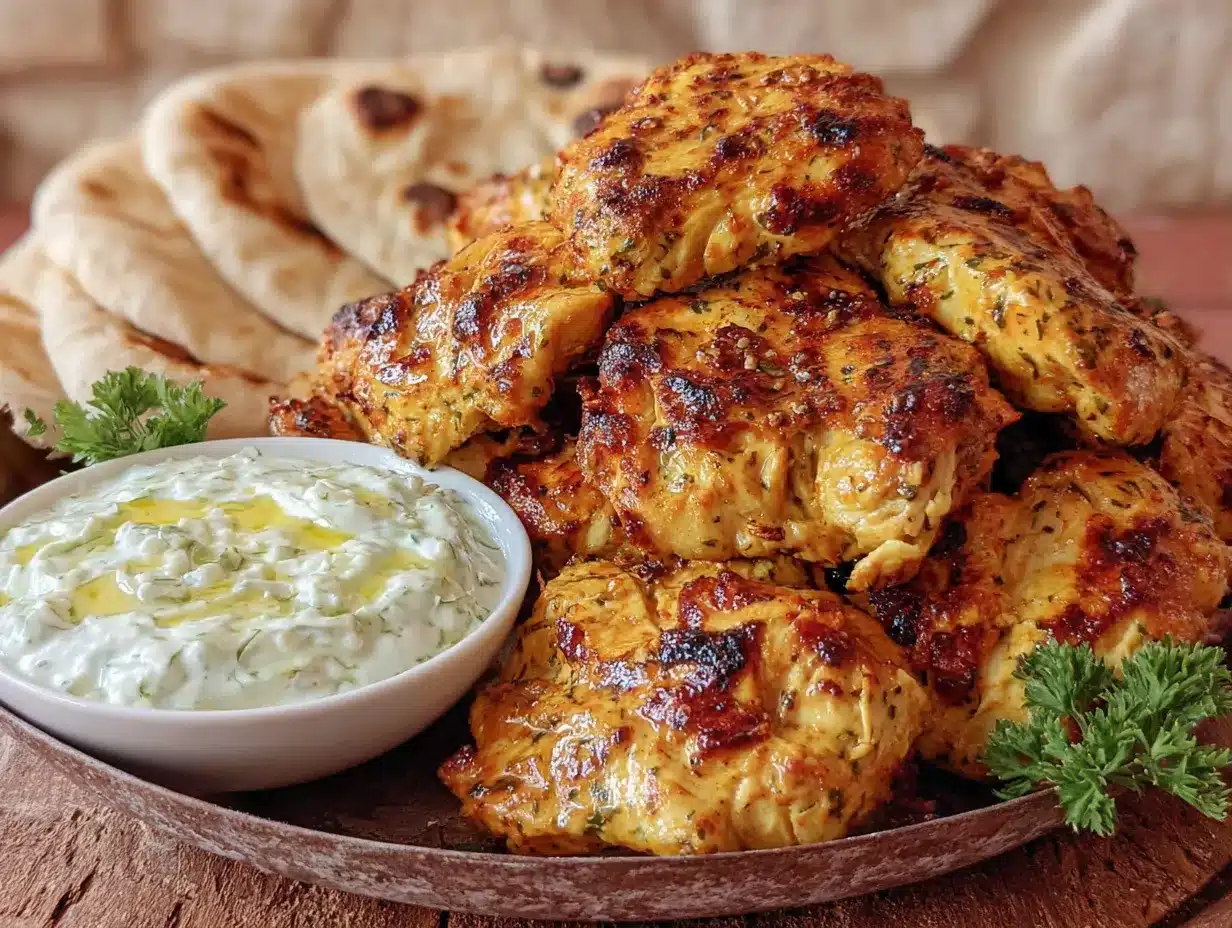 Ofen-Hähnchen-Gyros: Das authentische Rezept wie bei Oma 4 Ofen-Hähnchen-Gyros preparation steps