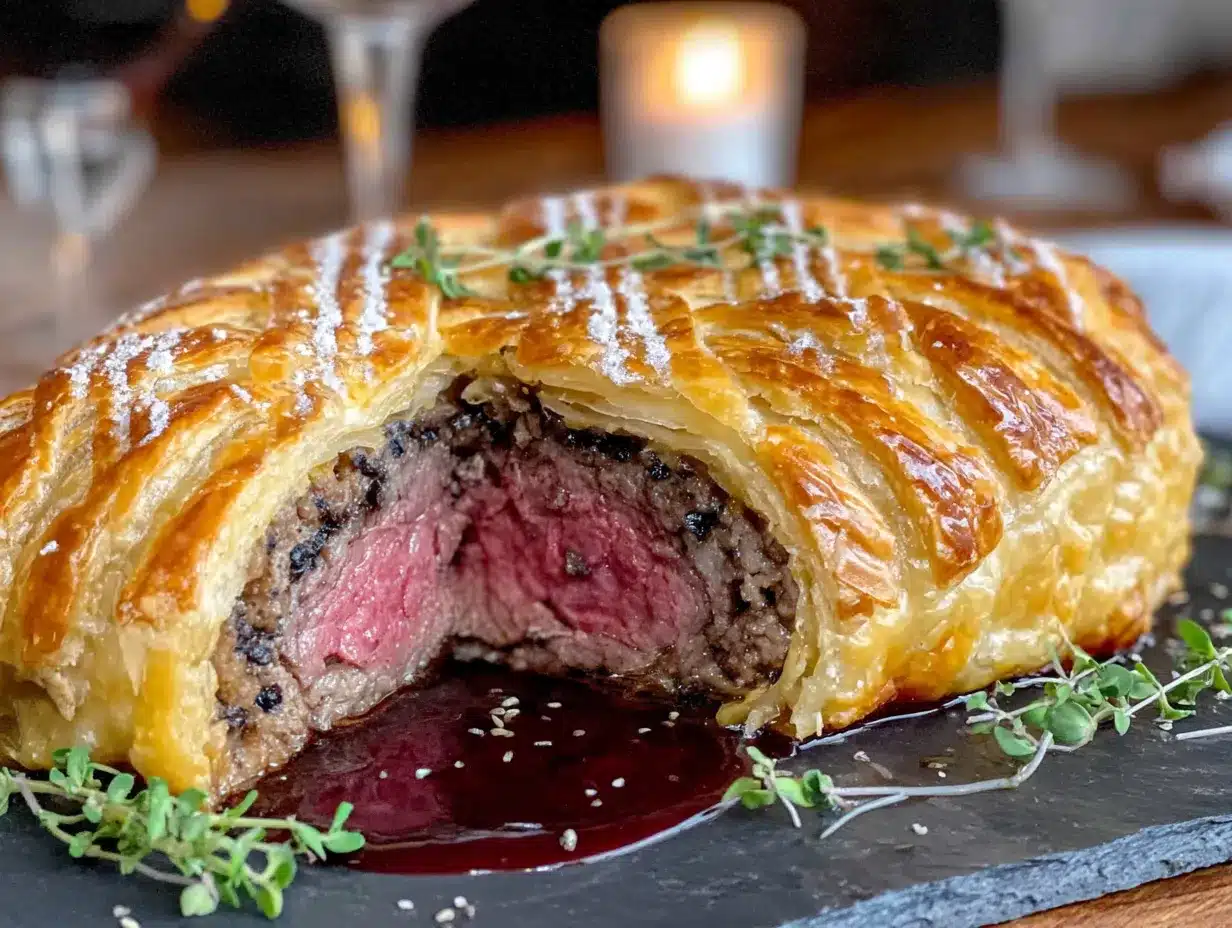 Weihnachtsmenü: Rinderfilet im Blätterteig: Das 15-Minuten-Weihnachtsessen 4 Rinderfilet im Blätterteig preparation steps