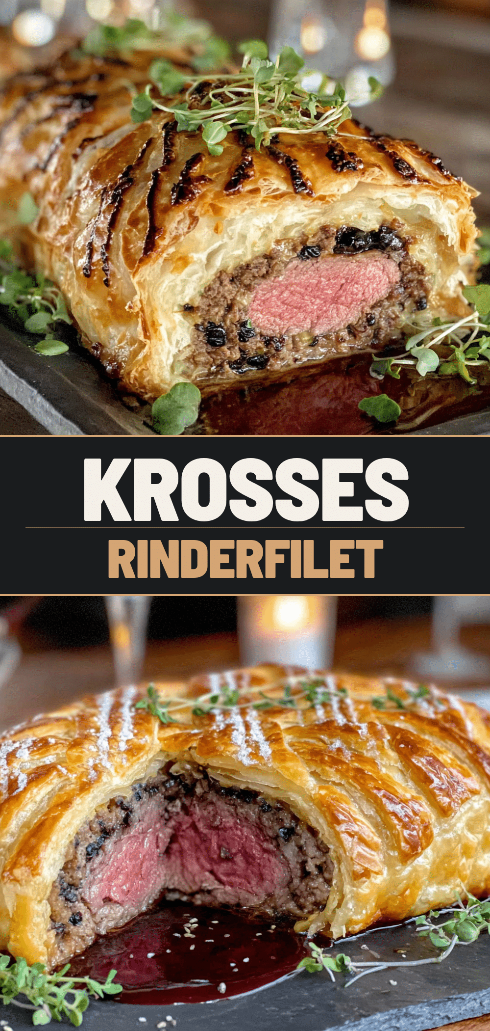 Weihnachtsmenü: Rinderfilet im Blätterteig: Das 15-Minuten-Weihnachtsessen 5 Rinderfilet im Blätterteig recipe