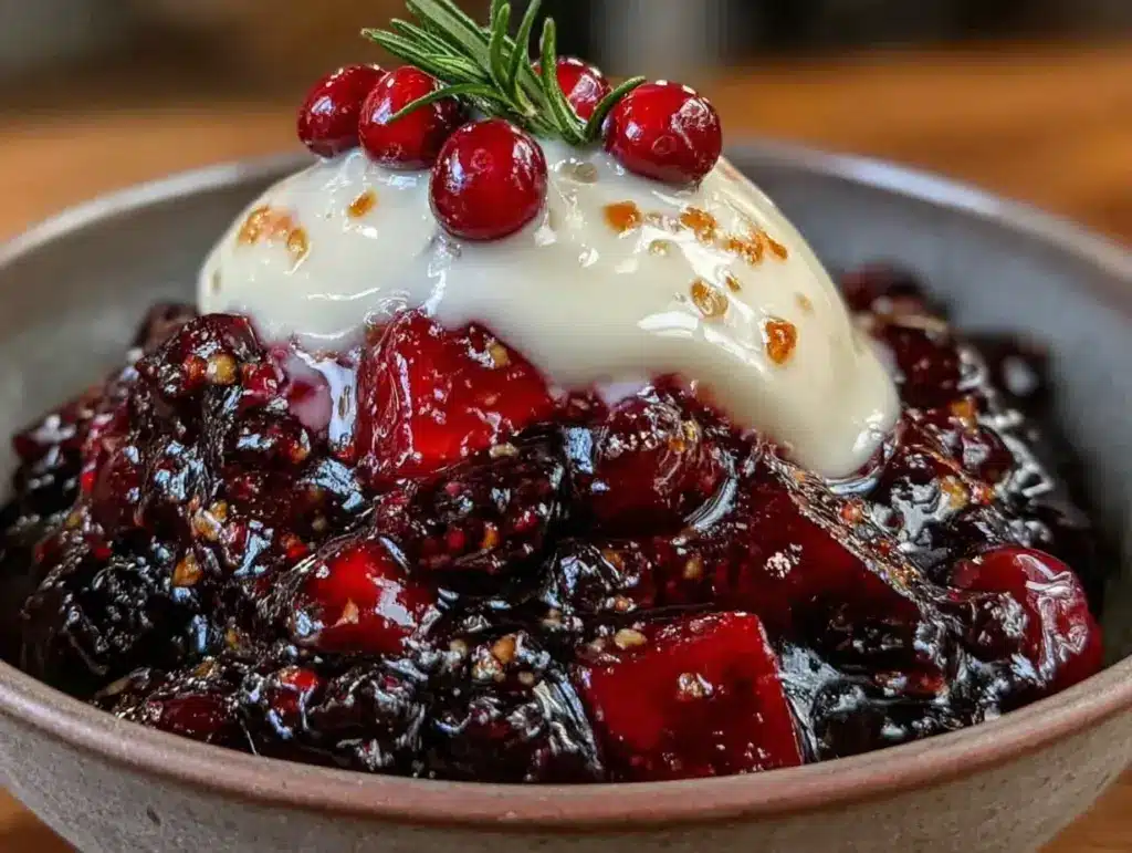 Rote Grütze mit Vanillesoße - featured image