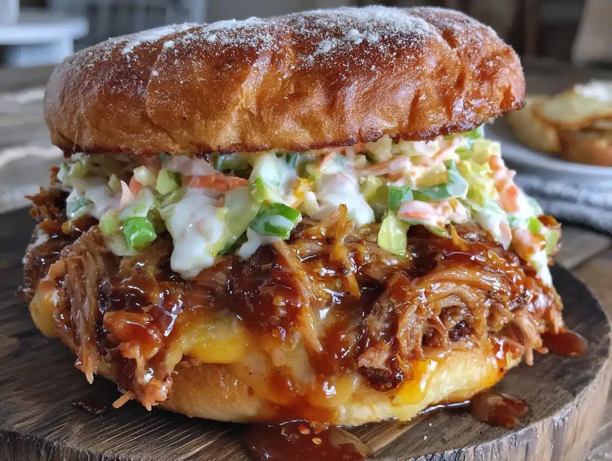 Zarter Slow Cooker Pulled Pork Burger: Der simple, fehlerfreie Klassiker 4 Slow Cooker Pulled Pork Burger preparation steps