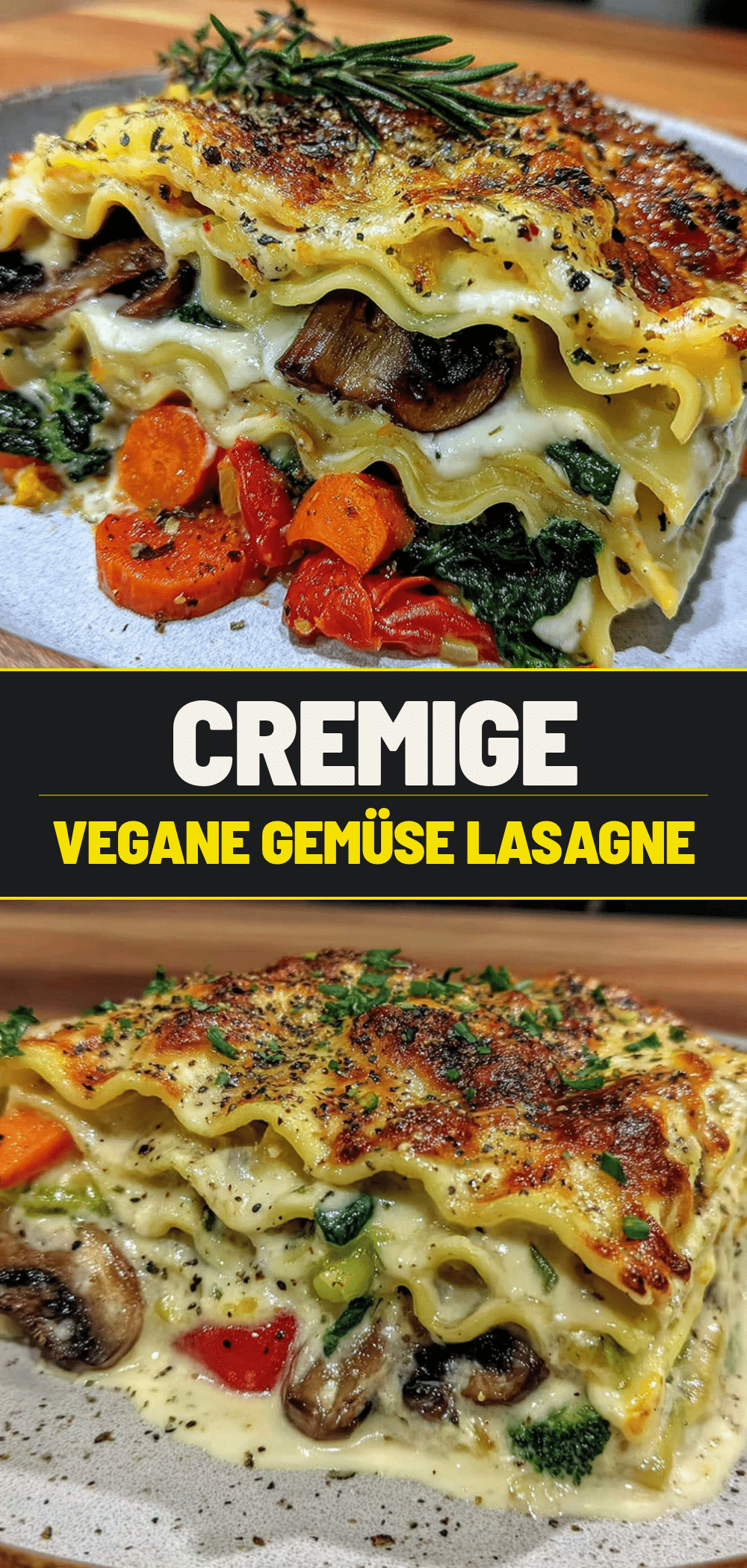Cremige Vegane Gemüse-Lasagne mit Cashew-Béchamel: 5 Min. Grillen 5 vegane Gemüse-Lasagne auf dem Grill recipe