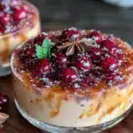 Weihnachts Panna-Cotta mit Glühweinkirschen - featured image