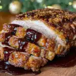Weihnachts-Schweinebraten mit Biersoße - featured image