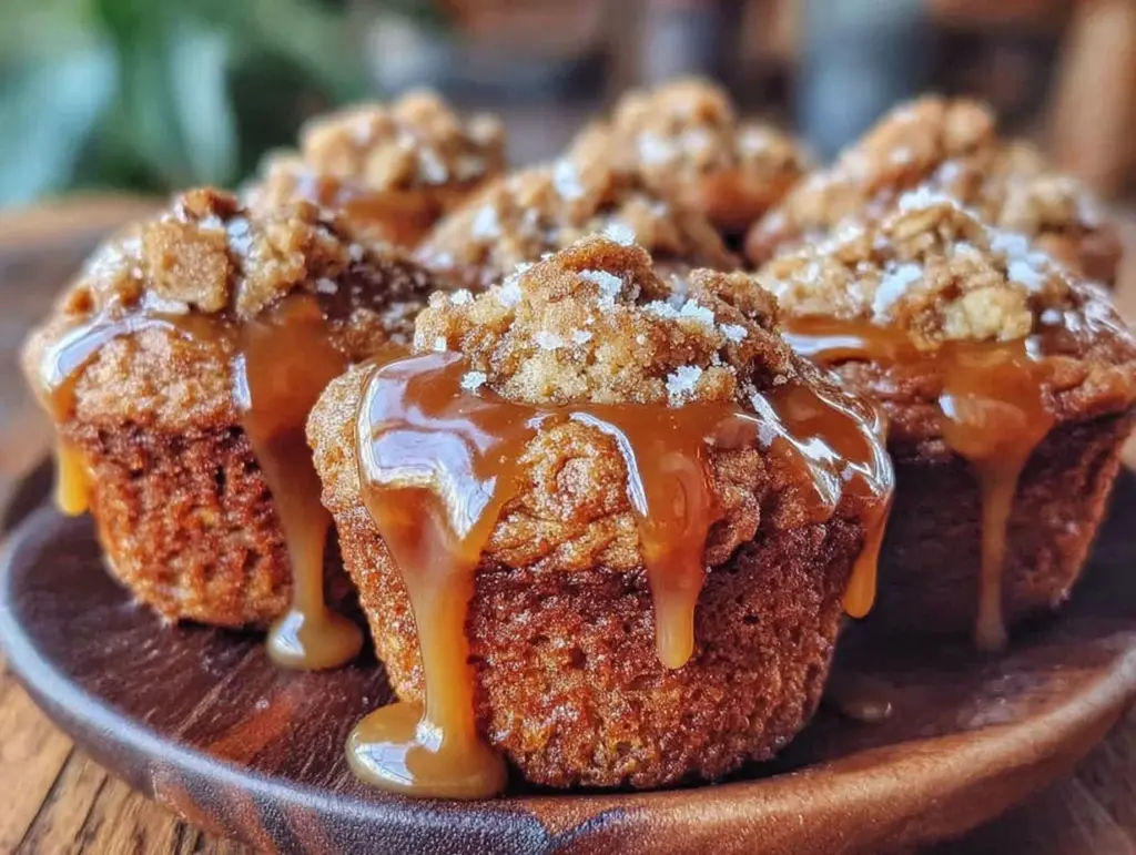 Weihnachtsmuffins mit Spekulatius und Karamell - featured image