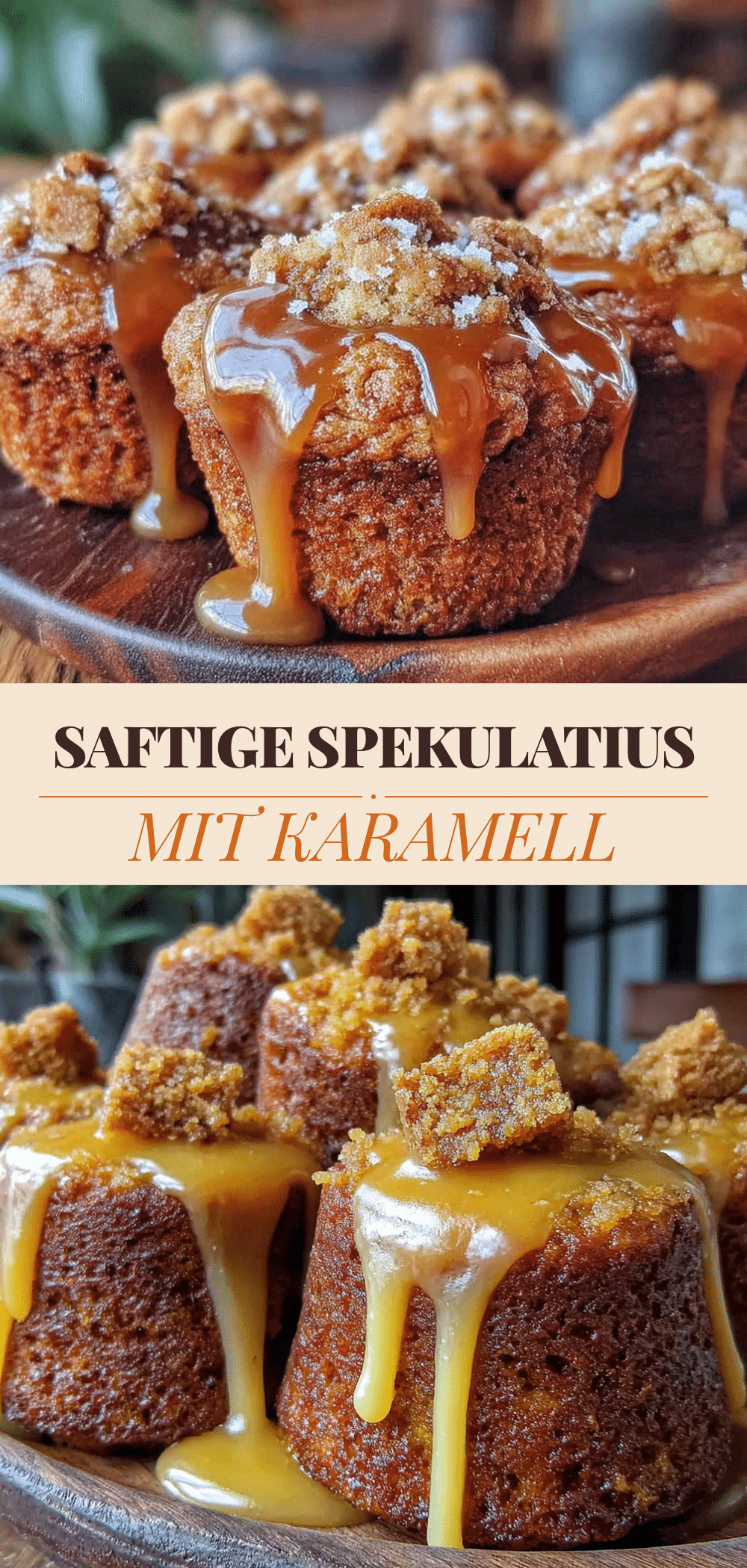 Weihnachtsmuffins mit Spekulatius & Karamell: 6 Perfect Festmuffins 5 Weihnachtsmuffins mit Spekulatius und Karamell recipe