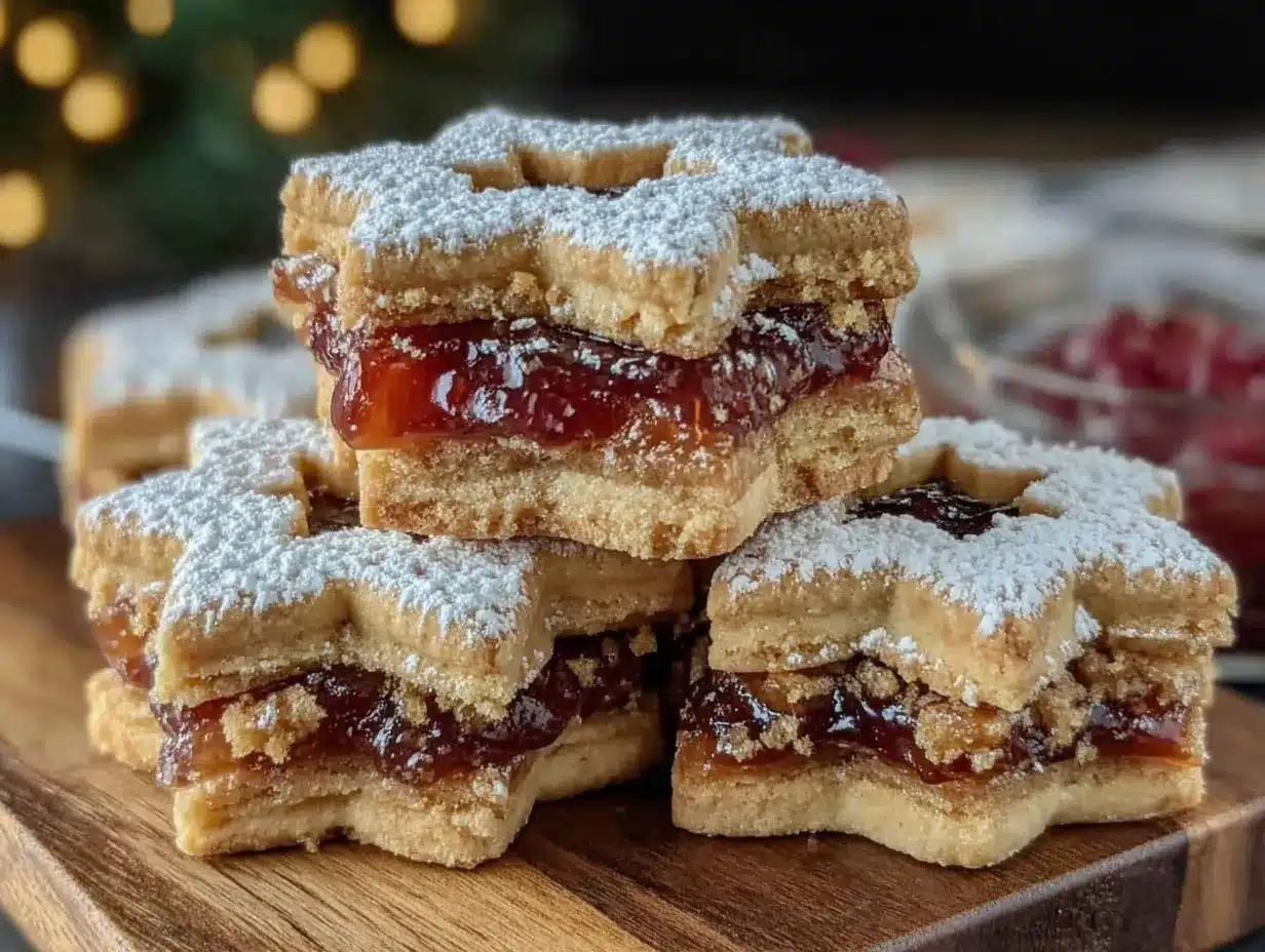 Zarte Linzer Plätzchen: Mit Kindern backen 4 Zarte Linzer Plätzchen preparation steps