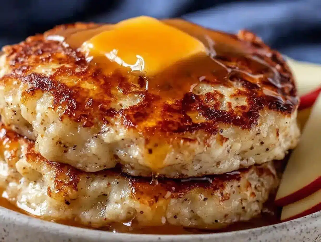 Zuckerfreie Hafer Pancakes: Perfekt mit frischem Apfelmus 4 Zuckerfreie Hafer Pancakes preparation steps